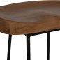 Preview: HOLZHOCKER TOON-METALL IN SCHWARZ-NATUR 48X40,5X71cm