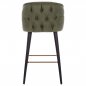 Preview: STOOL "MARCELLO" FROM NUBUK CYPRUS WITH WOODEN FEET 50x49,5x101,5 cm