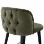 Preview: STOOL "MARCELLO" FROM NUBUK CYPRUS WITH WOODEN FEET 50x49,5x101,5 cm