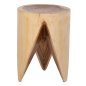 Preview: STOOL ONYX SOLID SUAR WOOD IN NATURAL COLOR-CLAW SHAPE Φ30Χ40Hcm