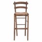 Preview: Taverna Hocker Walnuss Gestell 40x42x105 cm