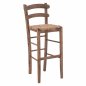 Preview: Taverna Hocker Walnuss Gestell 40x42x105 cm