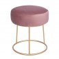 Preview: KARLO STEIN AUS PINK SAMT MIT GOLDENER BASE 35x39 cm.