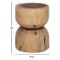 Preview: RUNDER HOCKER FEBRY MASSIVES SUARHOLZ IN NATURAL Φ35x45Hcm