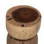 Preview: RUNDER HOCKER FEBRY MASSIVES SUARHOLZ IN NATURAL Φ35x45Hcm