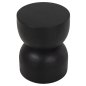 Preview: ZYLINDRISCHER HOCKER FEBRY SCHWARZES MASSIVES SUARHOLZ Φ35x45L