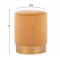 Preview: LEVY STEIN AUS GOLD SAMT 35x42 cm.