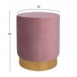 Preview: LEVY STEIN AUS PINK SAMT 35x42 cm.