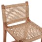 Preview: BARHOCKER MIT RÜCKENLEHNE AUSSEN TEAKHOLZ UND SEIL 40X53X89Hcm