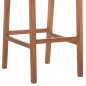 Preview: BARHOCKER MIT RÜCKENLEHNE AUSSEN TEAKHOLZ UND SEIL 40X53X89Hcm