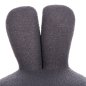 Preview: HOCKER MIT RÜCKENLEHNE DREHBAR MIT GRAU TEDDYSTOFF 51x51x61Hcm