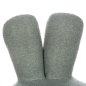 Preview: STOOL WITH BACKREST SWIVEL LIGHT PISTACHIO GREEN TEDDY FABRIC 51x51x61Hcm