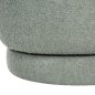 Preview: STOOL WITH BACKREST SWIVEL LIGHT PISTACHIO GREEN TEDDY FABRIC 51x51x61Hcm