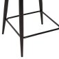 Preview: MITTELHOHER HOCKER AUS EKRU TEDDY BOUCLE STOFF MIT SCHWARZEN METALLBEINEN 55x62x105cm