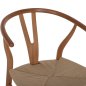 Preview: BARHOCKER "BRAVE" BUCHENHOLZ NATURAL WISHBONE RÜCKEN 48x53x100 cm