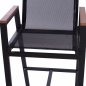 Preview: ΣΚΑΜΠΟ ΜΠΑΡ ΑΛΟΥΜΙΝΙΟΥ ΑΝΘΡΑΚΙ ΜΕ POLYWOOD 52 x 58 x 108 εκ.
