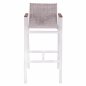 Preview: Barhocker aus Aluminium in weiß mit Polyholz 52x58x108 cm