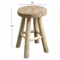 Preview: STOOL SOLID TEAK SHORT NATURAL Φ30Χ45 cm