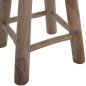 Preview: HOCKER KONT MASSIVES TEAK KURZ NATURAL Φ30Χ45Ηcm