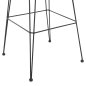 Preview: Barhocker Allegra aus Metall mit Kissen und schwarz-beigefarbenem Korbgeflecht, 52 x 51 x 103 H cm