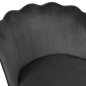 Preview: MITTELHOHER HOCKER VESNA AUS GRAUEM SAMT UND METALLGESTELL 50x50x90 cm