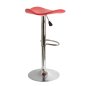 Preview: Modern bar stool without backrest in red