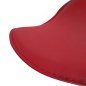 Preview: Modern bar stool without backrest in red