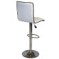 Preview: Modern bar stool Nexus with white imitation leather cover