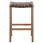 Preview: BARHOCKER MASSIVES TEAK NATUR 40X35X65H