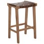 Preview: BARHOCKER MASSIVES TEAK NATUR 40X35X65H