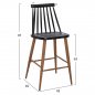 Preview: SCHWARZER BARHOCKER WW9300.02 43x45x97 cm