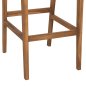 Preview: BAR STOOL WITH BACKREST TELLY TEAK WOOD IN NATURAL-BEIGE ROPE 45x57x110Hcm