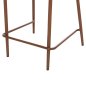 Preview: Barhocker mittlere Höhe EULO Aluminium in Walnuss-Kunstrattan in Grau 60x60x99Hcm