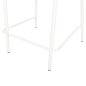 Preview: Barhocker mittlere Höhe EULO Aluminium in Walnuss-Kunstrattan in Weiß 60x60x99Hcm
