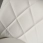 Preview: Modern barstool with comfortable upholstery in white