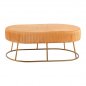 Preview: Noble bench Alinafe made of velvet in gold color