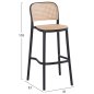 Preview: SCHWARZ-BEIGER POLYPROPYLEN-HOCKER 41x53x103 cm