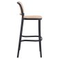 Preview: SCHWARZ-BEIGER POLYPROPYLEN-HOCKER 41x53x103 cm