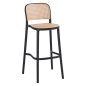 Preview: SCHWARZ-BEIGER POLYPROPYLEN-HOCKER 41x53x103 cm