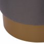 Preview: ΣΚΑΜΠΟ VINDE ΓΚΡΙ ΜΕ ΧΡΥΣΗ ΒΑΣΗ Φ40x35 εκ.