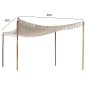 Preview: MACRAME SUNSHADE BEIGE COLOR, 300X300CM