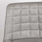 Preview: Artificial leather upholstered chair "Binq" with metal legs in grey