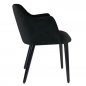 Preview: Velvet chair "Ivy" in black