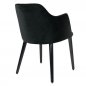 Preview: Velvet chair "Ivy" in black