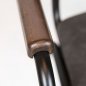 Preview: Sessel "Skool A" aus Kunstleder und Metallgestell in Anthrazit