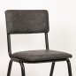 Preview: "Skool" chair made of synthetic leather and metal frame in anthracite