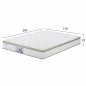 Preview: MATTRESS CONTINUOUS SPRING WITH ALOE VERA MATTRESS PAD 150X200 SINGLE SIDE