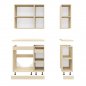 Preview: KITCHEN COMPOSITION MELAMINE SONOMA COUNTERTOP LAMINATE 120x47x84,8 cm WW2465.01