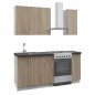 Preview: KITCHEN COMPOSITION MELAMINE SONOMA COUNTERTOP LAMINATE 120x47x84,8 cm WW2465.01