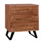 Preview: Schubladenschrank Fansi aus massivem Akazienholz 80 x 35,5 x 86,5 cm | Baumstamm Möbel